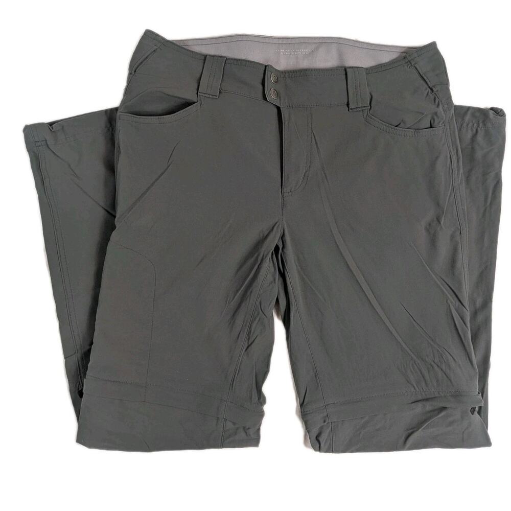 Columbia Omni-Shield Gray Stretch Convertible Quick-Dry Hiking Pants Sz 12
